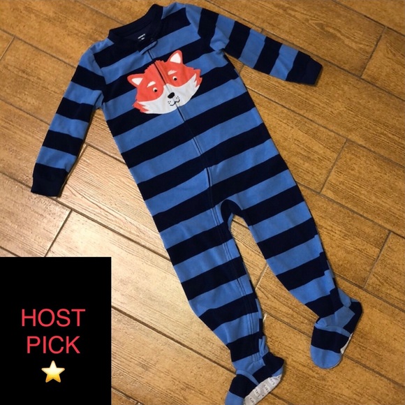 Carter's Other - Carters 5T Flame Resistant Footed ZIP-Up Pajamas